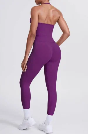 Set dos Piezas Magenta Oscuro con Tirantes