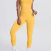 Set dos Piezas Amarillo Mostaza con Tirantes