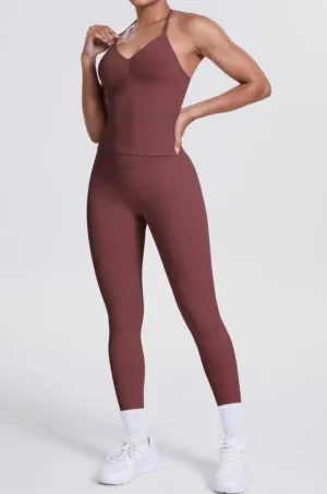 Set dos Piezas Amarillo Mostaza con Tirantes