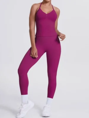 Set dos Piezas Magenta con Tirantes