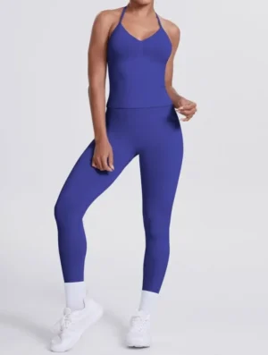 Set Dos Piezas Azul Índigo con Tirantes