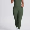 Set dos Piezas Verde Oliva con Tirantes